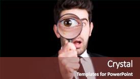  Presentation with man looking up happy - Audience pleasing theme consisting of cirme humanity - portrait of a handsome young backdrop and a tawny brown colored foreground