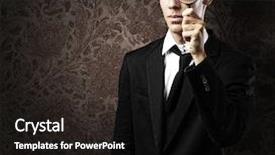  Presentation with looking glass - Amazing slides having cirme humanity - portrait of handsome young man backdrop and a black colored foreground