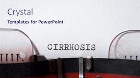  Presentation with cyber sex word written - Colorful PPT theme enhanced with cirrhosis-word-written backdrop and a sky blue colored foreground