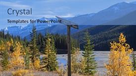  Presentation with altitude - Slide deck having cirrus mountain in jasper national background and a light blue colored foreground