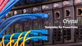  Presentation with data transfer - Audience pleasing slides consisting of data transfer by optical fibre backdrop and a  colored foreground