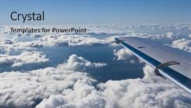  Presentation with aviation - Amazing presentation having citation - above the clouds aviation sky backdrop and a  colored foreground