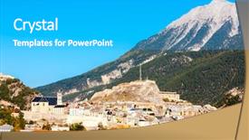  Presentation with old dublin - Audience pleasing slide deck consisting of cite - old fortification town briancon backdrop and a  colored foreground