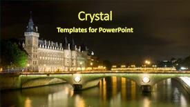  Presentation with river vs borehole - Theme having cite - seine river at night background and a wine colored foreground