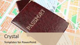  Presentation with map - Cool new slides with citizen data - passports with tickets on map backdrop and a lemonade colored foreground