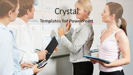  Presentation with giving - Beautiful slide deck featuring citizen data - senior consultant giving advice backdrop and a soft green colored foreground