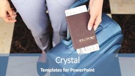  Presentation with cannabis marijuana leaves passport - Audience pleasing PPT layouts consisting of citizen data - woman with suitcase holding passport backdrop and a teal colored foreground