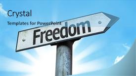  Presentation with indonesia independence day - Audience pleasing presentation consisting of human rights - freedom sign with a beautiful backdrop and a light blue colored foreground