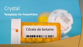  Presentation with drug - Slide set featuring citrate-de-betaine-citrate-de background and a teal colored foreground