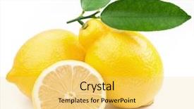  Presentation with lemons - Audience pleasing presentation consisting of citron - high-quality photo ripe lemons backdrop and a yellow colored foreground