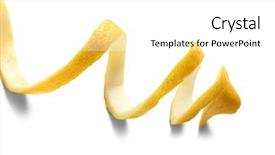  Presentation with lemon - Amazing slide deck having citrus - lemon twist on white background backdrop and a white colored foreground