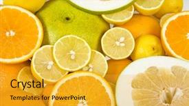  Presentation with citrus maxima - Audience pleasing slides consisting of citrus background backdrop and a  colored foreground