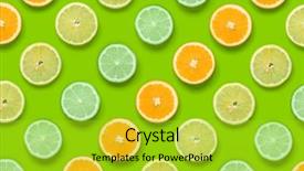 Presentation with orange lime - Amazing PPT layouts having citrus fruits pattern on green backdrop and a yellow colored foreground