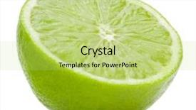  Presentation with lemon lime - Colorful PPT theme enhanced with citrus lime fruit half isolated backdrop and a yellow colored foreground