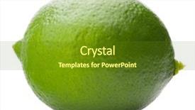  Presentation with citrus - Slide set consisting of citrus lime fruit isolated on white background cutout background and a tawny brown colored foreground