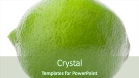  Presentation with citrus - Slide deck featuring citrus lime fruit isolated background and a tawny brown colored foreground