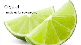  Presentation with fruit preservations - Presentation consisting of citrus lime fruit segment isolated background and a white colored foreground