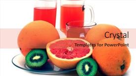  Presentation with guava fruits fresh green fruit - Colorful presentation theme enhanced with citrus maxima - fresh fruits orange kiwi backdrop and a  colored foreground