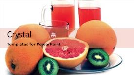  Presentation with guava fruits fresh green fruit - Presentation theme with citrus maxima - fresh fruits orange kiwi background and a  colored foreground