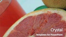  Presentation with kiwi - Beautiful theme featuring citrus maxima - fresh fruits orange kiwi backdrop and a  colored foreground