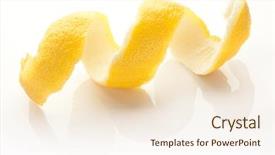  Presentation with citrus - Colorful presentation design enhanced with citrus twist peel backdrop and a cream colored foreground