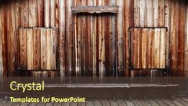  Presentation with refuge - Presentation theme enhanced with citta-di-carpi-alpine-refuge background and a tawny brown colored foreground