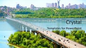  Presentation with ukraine - PPT layouts having city - the capital of ukraine background and a light blue colored foreground