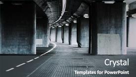  Presentation with urban - Slides consisting of city - urban background with big road background and a gray colored foreground