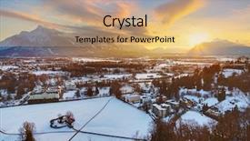  Presentation with salzburg - Audience pleasing PPT theme consisting of city and hangman house backdrop and a  colored foreground