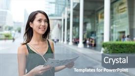  Presentation with city map - Presentation having city and using city map background and a mint green colored foreground