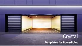  Presentation with city street - Beautiful slides featuring city at night time backdrop and a gray colored foreground