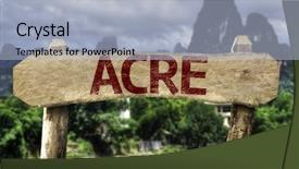  Presentation with biodiversity - Cool new slide deck with city biodiversity - acre brazilian state sign backdrop and a light blue colored foreground