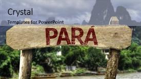  Presentation with para crianças arvores frutas - Slide set featuring city biodiversity - para brazilian state sign background and a light blue colored foreground