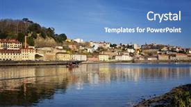  Presentation with europe history - Audience pleasing theme consisting of city boasts an extensive history backdrop and a teal colored foreground