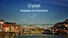  Presentation with europe history - Presentation theme having city boasts an extensive history background and a ocean colored foreground