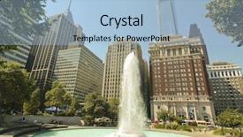  Presentation with brotherly love - Beautiful PPT theme featuring city brotherly love - downtown philadelphia with fountain backdrop and a  colored foreground