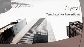  Presentation with city buildings - Presentation consisting of city-buildings-with-white-sky background and a white colored foreground