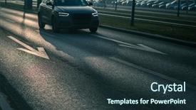  Presentation with traffic road - Amazing PPT layouts having city car traffic - cars backdrop and a tawny brown colored foreground