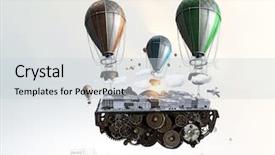  Presentation with city development strategy - Audience pleasing slides consisting of city development project mixed media backdrop and a lemonade colored foreground