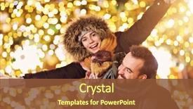  Presentation with time is running out - Amazing presentation having city during christmas time backdrop and a tawny brown colored foreground