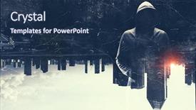  Presentation with fall - Audience pleasing slide set consisting of city fall asleep mixed media backdrop and a navy blue colored foreground