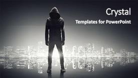  Presentation with fall - Slide deck enhanced with city fall asleep mixed media background and a dark gray colored foreground