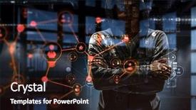  Presentation with culture media of bacteria - Beautiful presentation theme featuring city fall asleep mixed media backdrop and a  colored foreground