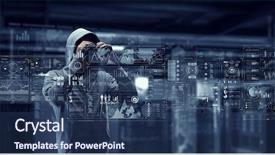  Presentation with fall - Slide deck consisting of city fall asleep mixed media background and a  colored foreground