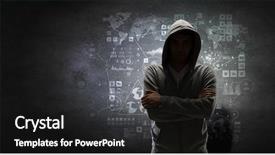  Presentation with fall - Presentation theme consisting of city fall asleep mixed media background and a black colored foreground