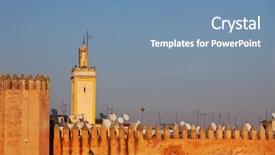  Presentation with fes - Amazing presentation design having city fes in morocco backdrop and a  colored foreground