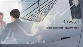  Presentation with finance - Colorful PPT theme enhanced with double check - business meeting by window backdrop and a light gray colored foreground