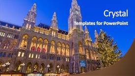  Presentation with kittens christmas holiday red christmas - Audience pleasing theme consisting of city hall in vienna austria backdrop and a cobalt blue colored foreground