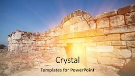  Presentation with ancient - Slides featuring city hierapolis near modern turkey background and a lemonade colored foreground