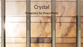  Presentation with modern building - Beautiful presentation theme featuring city image - universal basic modern backdrop and a coral colored foreground